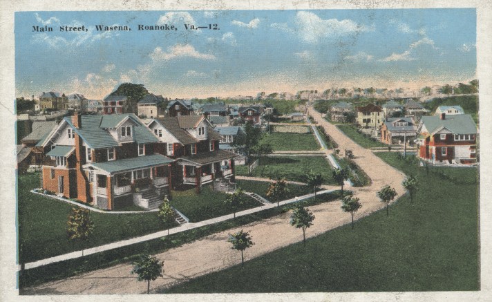 Wasena postcard our house